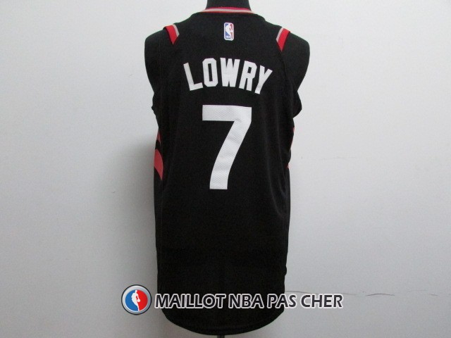Maillot Authentique Toronto Raptors Lowry 2017-18 7 Noir